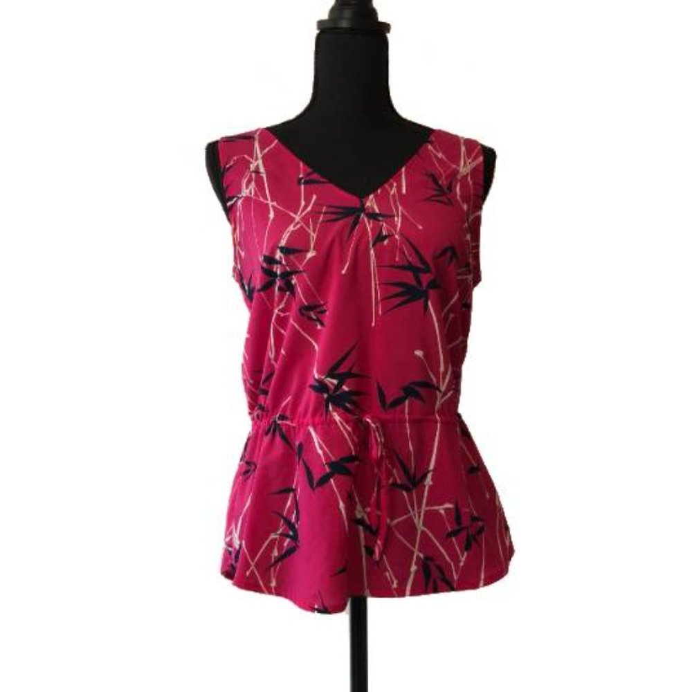 Banana Republic Pink Floral Tank Top